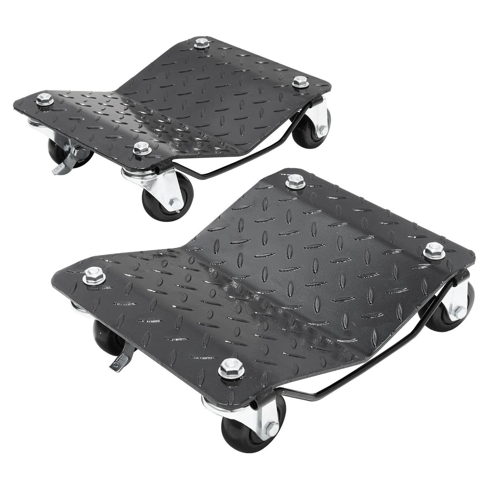 VEVOR 2PCS 3000 lbs/1360 kg Car Dollies Heavy-duty Car Tire Dolly Moving Cars Trucks Trailers Motorcycles and Boats