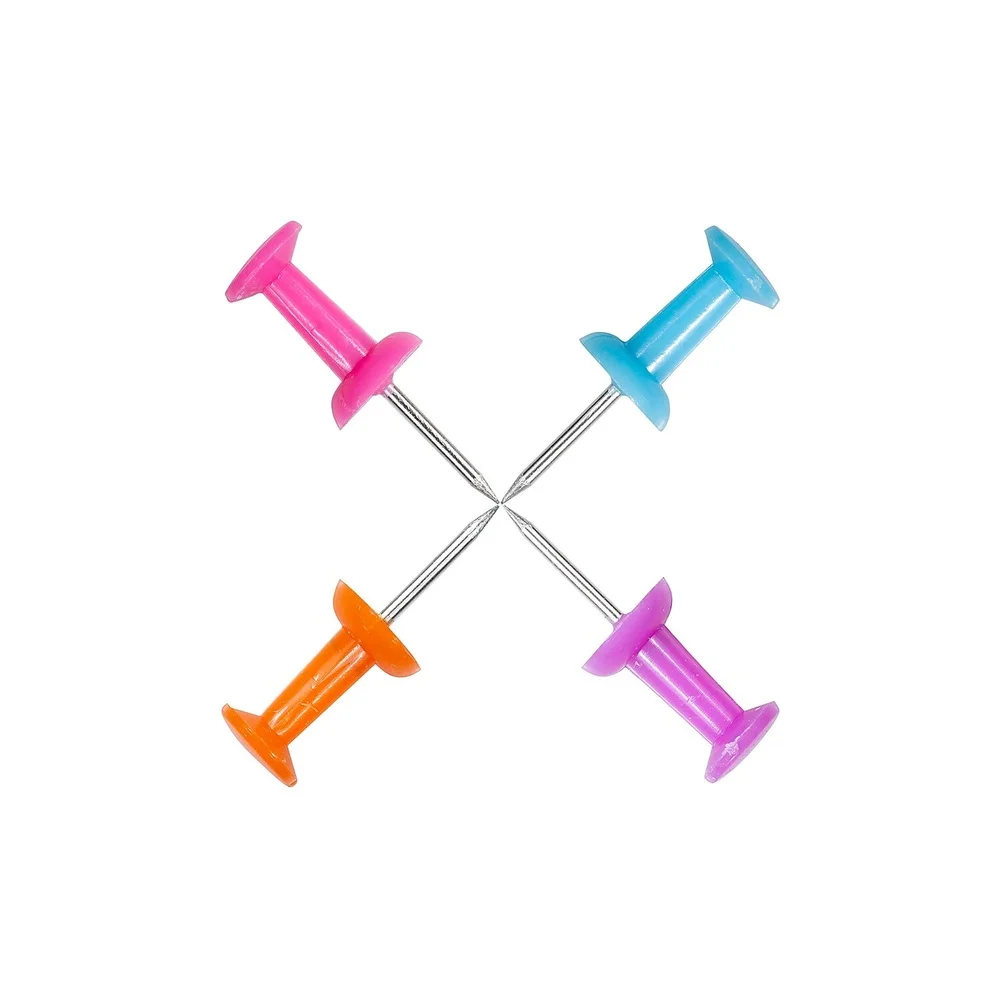 Puntine colorate Barattolo assortito 150 Puntine da disegno in plastica resistente Organizzazione della scheda promemoria per ufficio, casa, aula