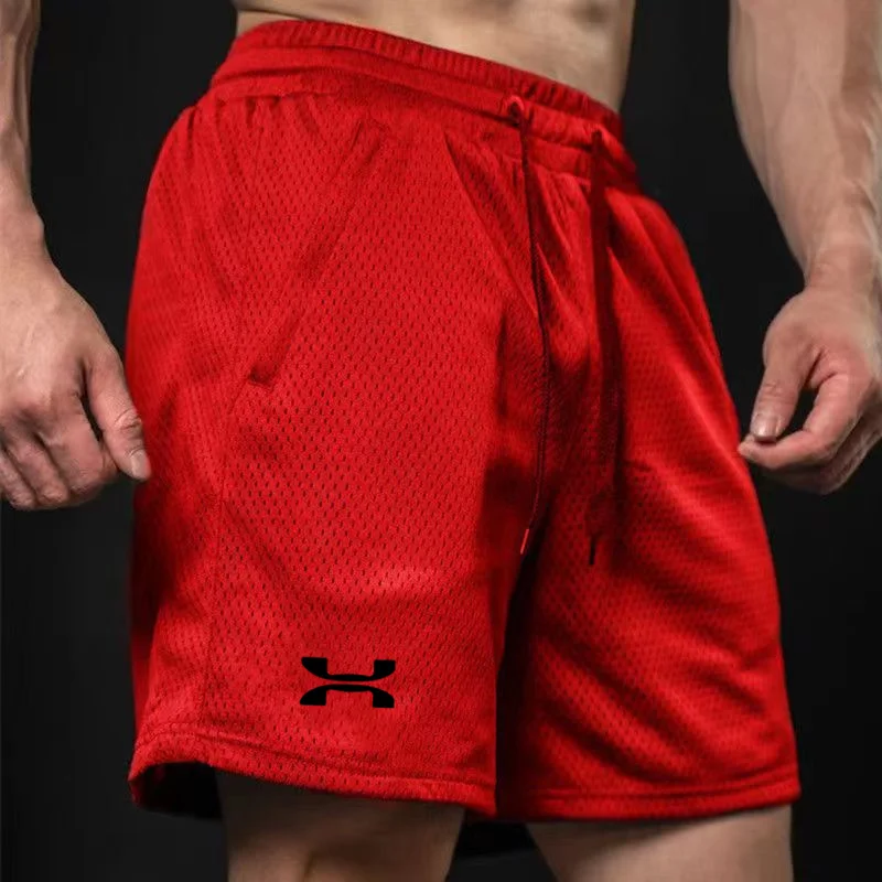 2024 Summer New Sports Fitness Shorts Men\'s Basketball Game Training Running Casual Loose Quick-Drying Five-Point Pants