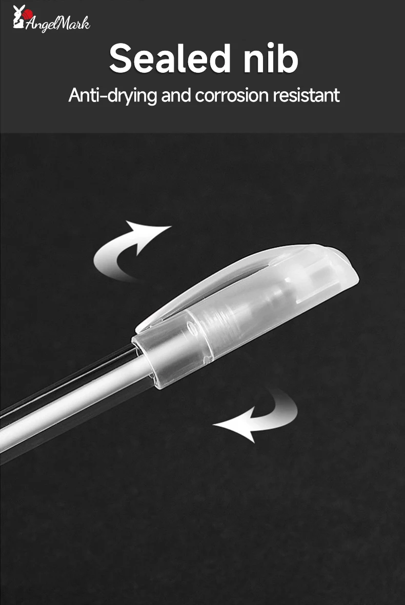 Weiß Gold Silber Klassischer Highlight-Stift, glänzende Nachfüllung, Malmarker, Zeichenstift, Schulbedarf, Stift + Nachfüllset, Gelstift – Detail 10
