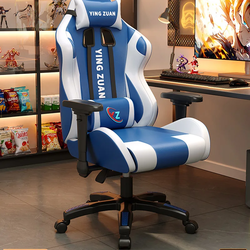 Fußstütze Rückenlehne Bürostuhl Playseat Leder Ergonomischer moderner Bürostuhl Computerarm Lesen Silla Oficina Wohnmöbel