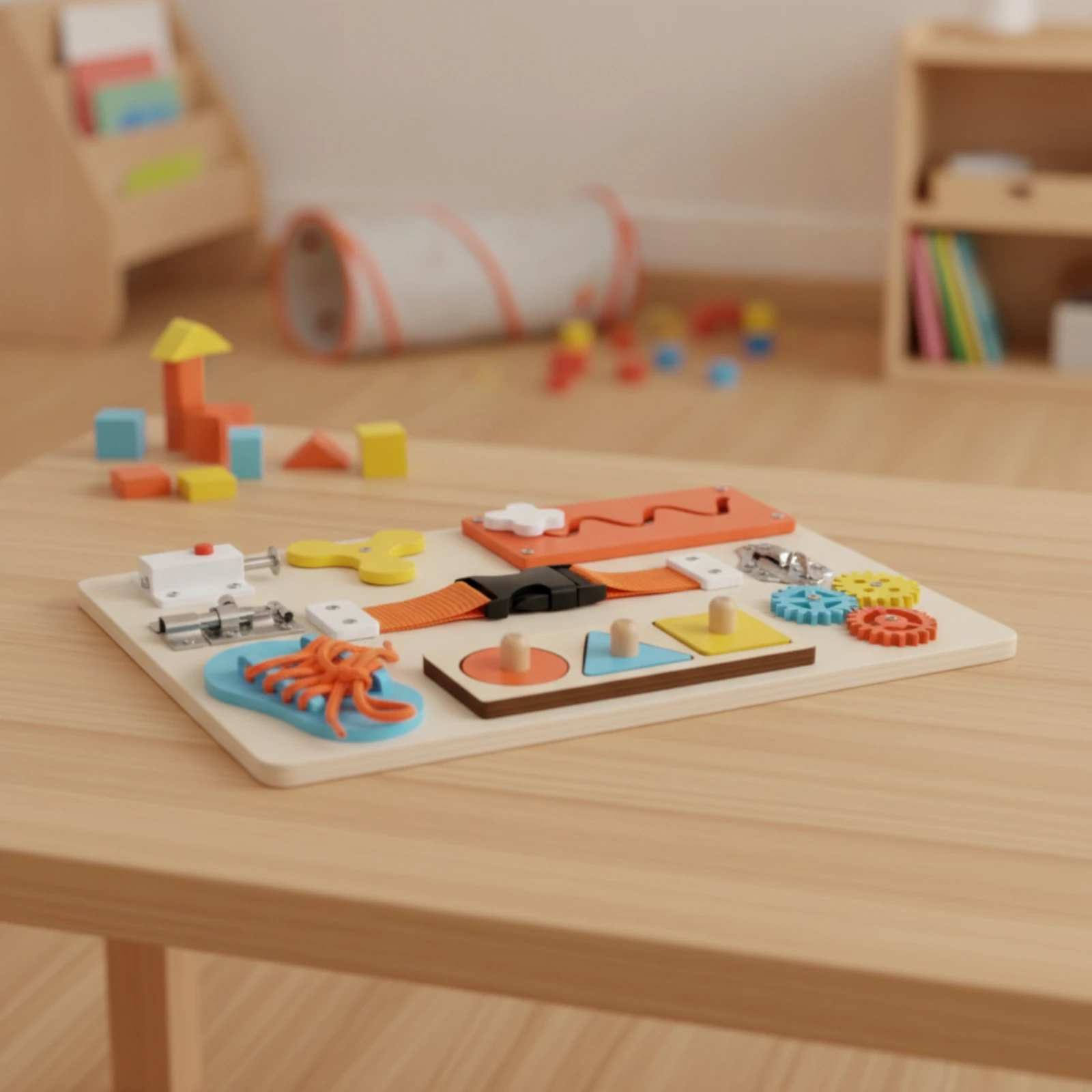 child-led-busy-board-wooden-busy-board-learning-toy-tactile-colorful-for-toddlers-playroom-home
