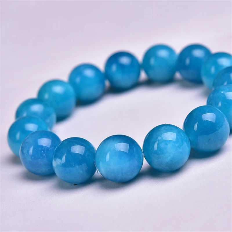 Natural Clear Amazonite Bracelet Handmade Crystal Quartz Jewelry Stretch Bangle Children Birthday Gift 1PCS 8/10MM