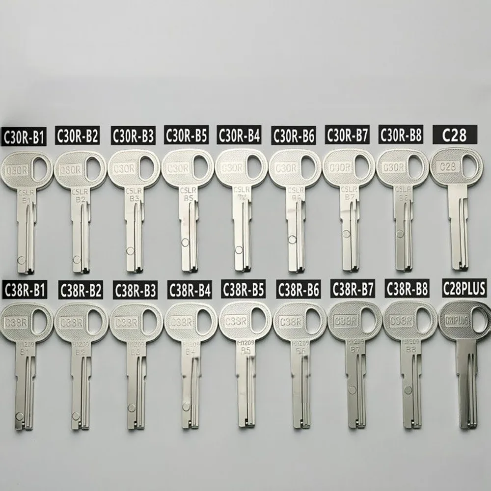 Italy C30R C38R C28 Magnetic Key Blanks High Precision Lock Key Blanks for Door Lock Cylinders | Locksmith Tools & Supplies