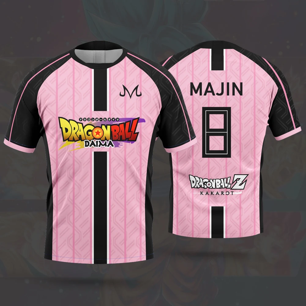 Dragon Ball Goku Vegeta Men Football Jersey Summer 2025 New Sports Women T-shirt Cartoon Anime Children Clothing Tee Tops