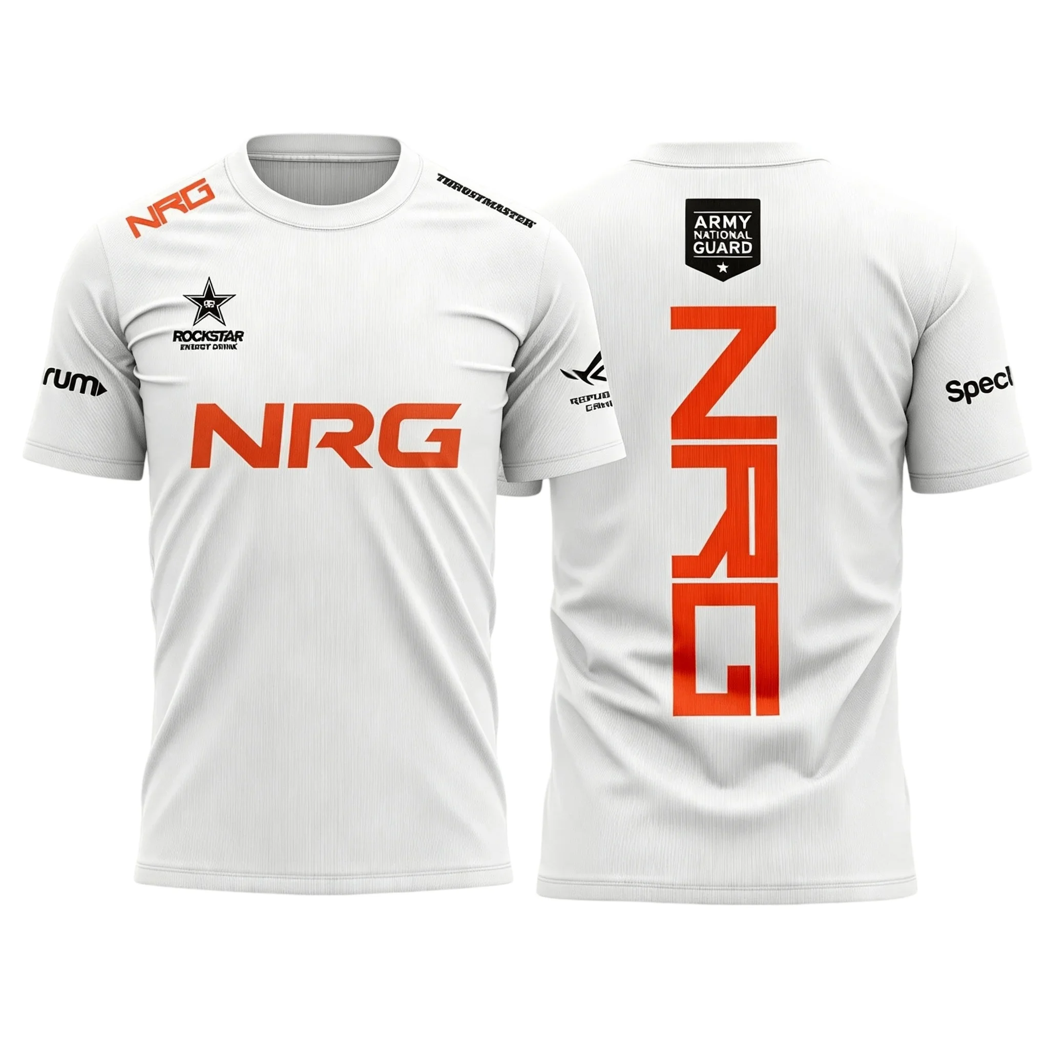 2026 NRG Team White New Uniform T-shirt Fashion Esports Game Club Valorant Ethan Tops Men Streetwear Short Sleeved Crew Neck Tee