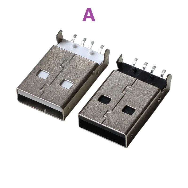 10pcs/lot Kinds of  USB 2.0 Jack A Type Male Plug Connector USB jack AM 4pin Sink 2.5 SMT Sink 1.2 DIP Cable Soldering