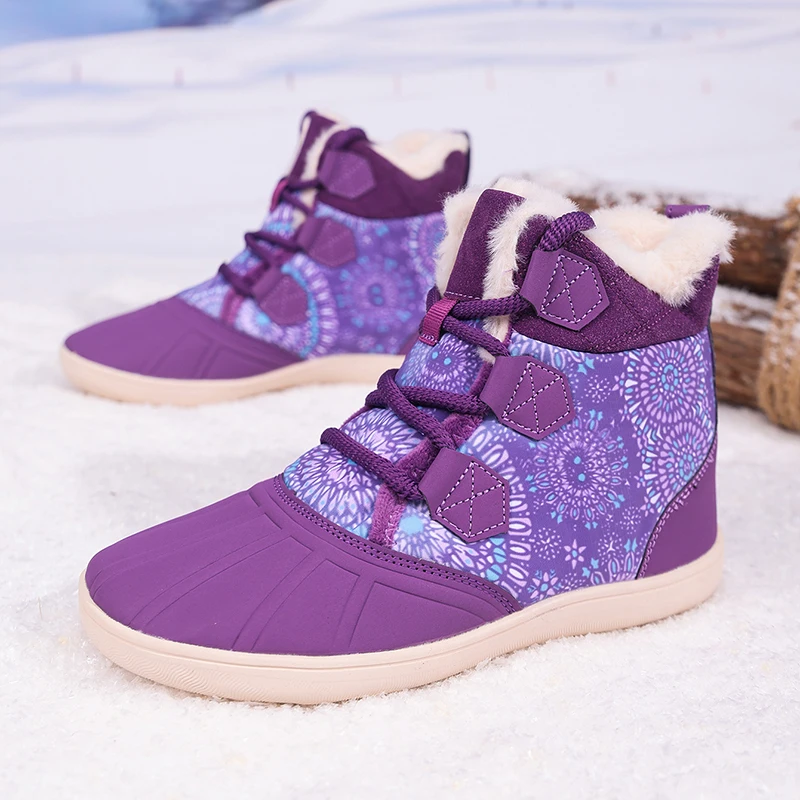 

New Fashion Printed Women's Snow Boots Large Size 43 Warm Plush Winter Boots Women Outdoor Ankle Boots for Women botas de nieve