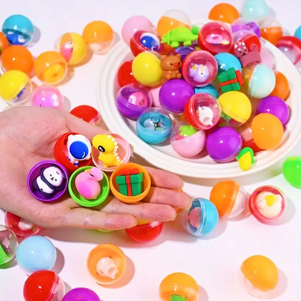 미니 투명 글로브 블라인드 박스 트위스트 에그 귀여운 작은 만화 펜 홀더 캡슐 장난감 블라인드 박스 재미 & 축제 휴일 선물