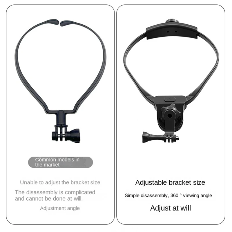 Sports Camera Fixed Hanging Neck Bracket Collar Bracket Sports Camera Bracket Plastic