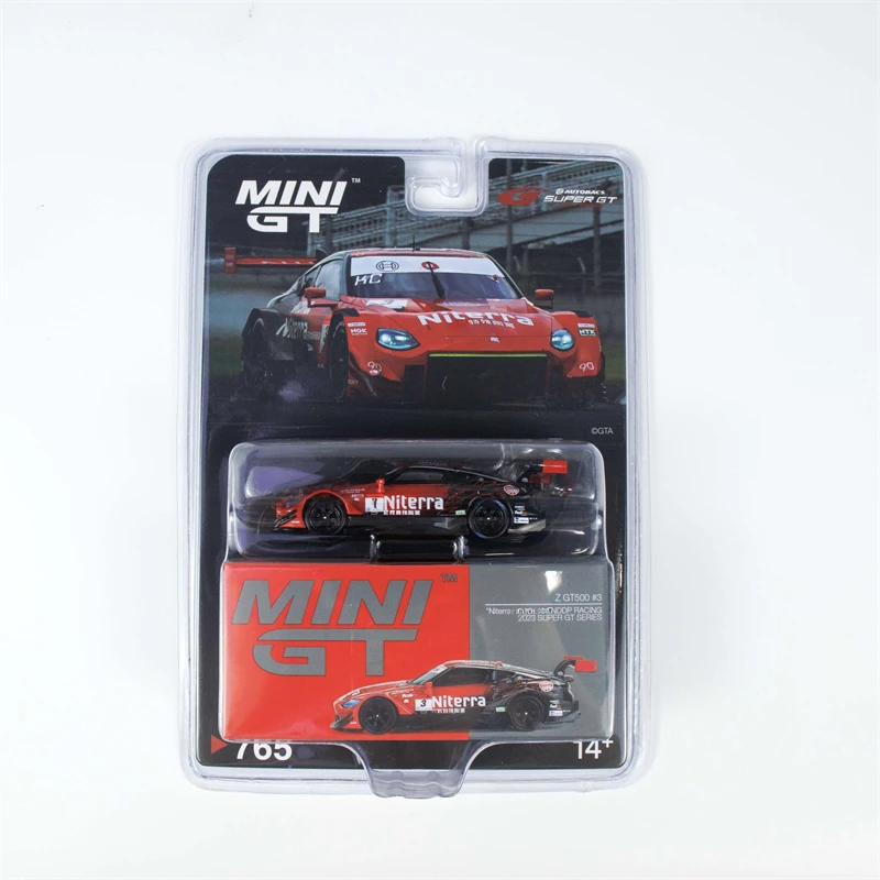 

MINI GT 1:64 Z GT500 Race No.3 Niterra Z Красная литая модель автомобиля