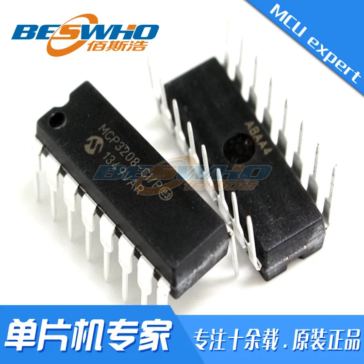 MCP3208-CI/P DIP16 Chip MCU MCU In-Line IC Tempat Asli Baru