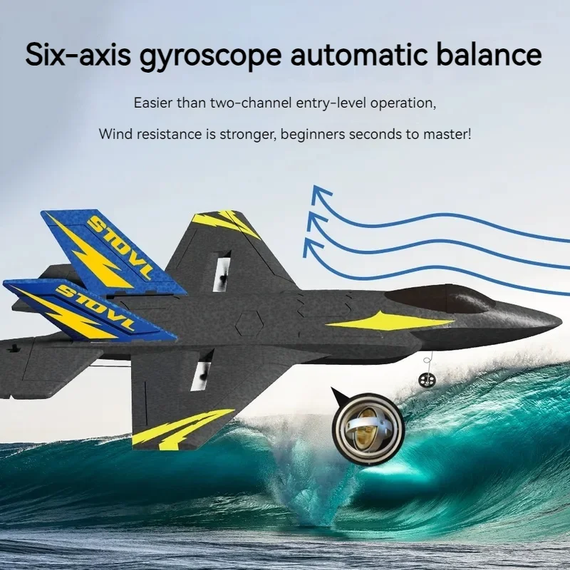 F35 Fighter Remote Control Aircraft 4-Channel Fixed Wing LED Stunt Tumbling Foam Model Toy Gift for Kids And Aviation Lovers