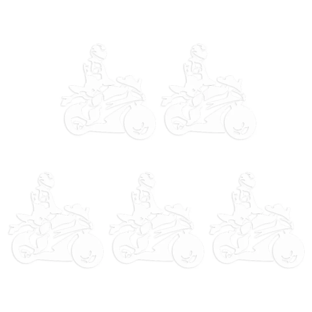 Vehicle Decoration PVC ers Motorcycle Decals Perfectionism Motorcyclist Simple Peel and Installation / 13 12.8cm 5