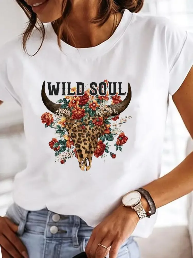 Print Fashion T Shirt Women Female Summer Ladies Clothing Casual Arrow Love Heart Trend Short Sleeve Clothes Graphic Tee