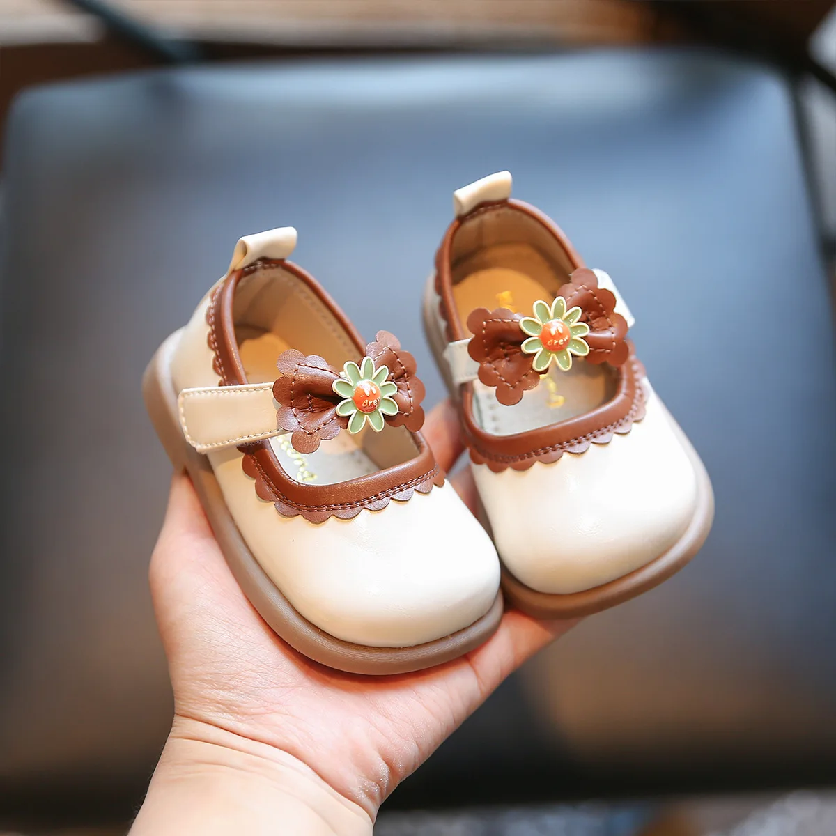 Baby Girl Spring and Autumn One Year Old Princess Baby Soft Soled Toddler Shoes 1 To 2 Years Old Children Single Shoes