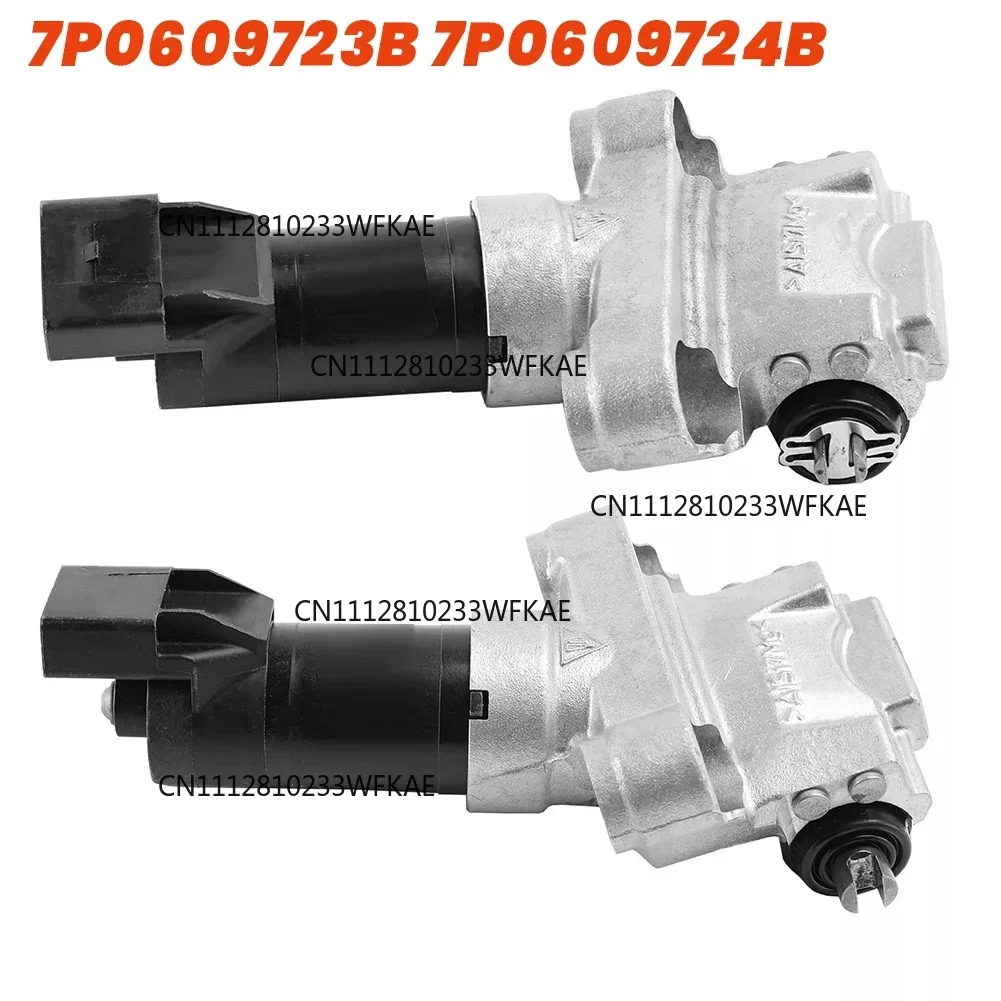 1 pair of rear parking hand brake actuators 7P0609723B 7P0609724A for 2011-2016 Volkswagen Touareg, 2011-2018 Porsche Cayenne