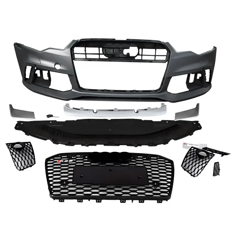 2011-2015 for Audi A6 Facelift RS6 Style Front Bumper Sline 6 C7 Bodykit Made of Plastic for 2011 2012 2013 2014 2015 Models