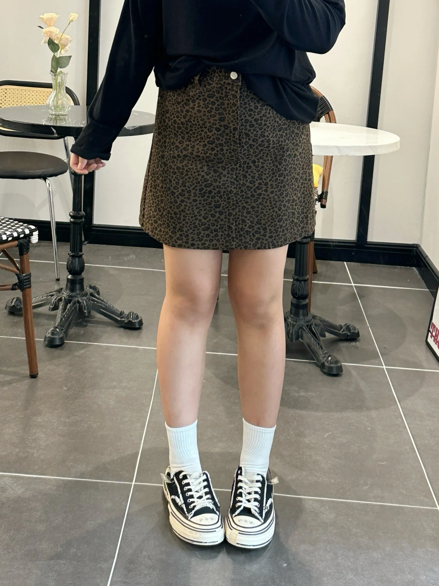 

plus Size Fashionable Spots A-line Skirt High Waist Short Half Body Skirt for Pear Sandal Rectangle Body Types Spring N...