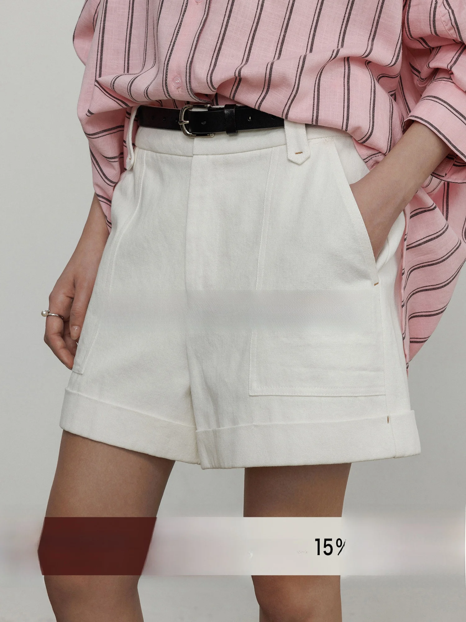 

White Linen Straight Leg Casual Pants Women's Summer New Loose Lazy Style Design Sensation Short Pants Casual Pure Color