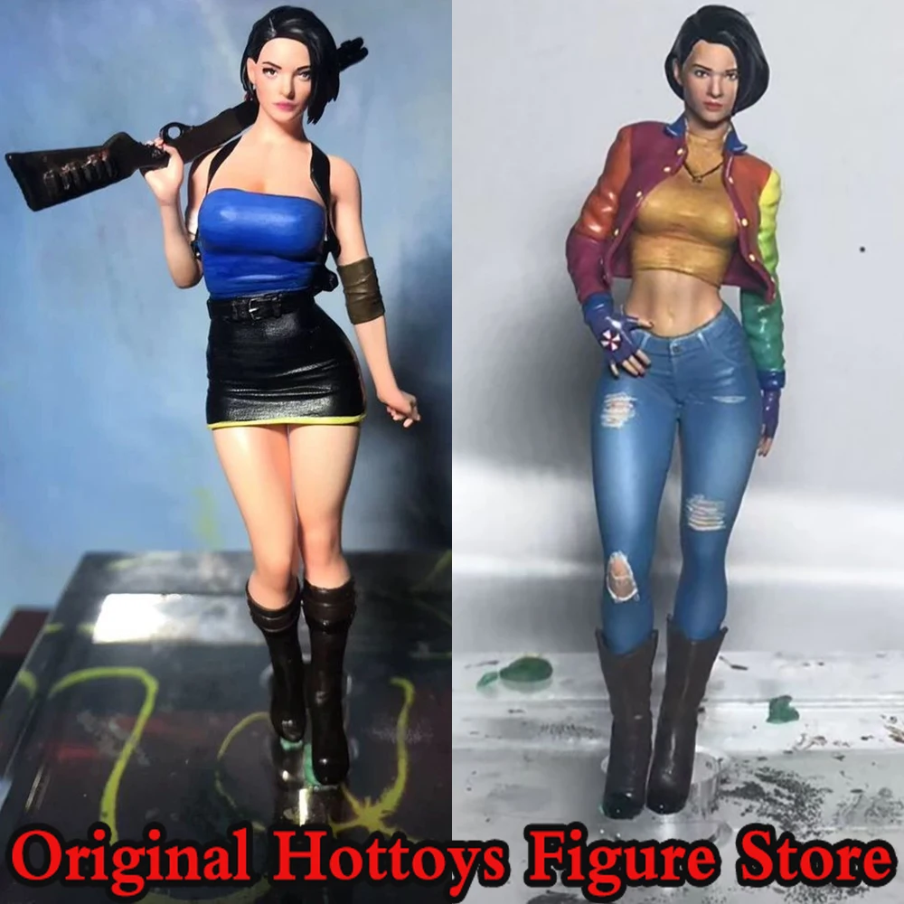 

2 Style 1/18 Scale Female Soldier Short Hair Cool Girl Mini Paint Sculpture Full Set About 9cm Action Figure Model Collection