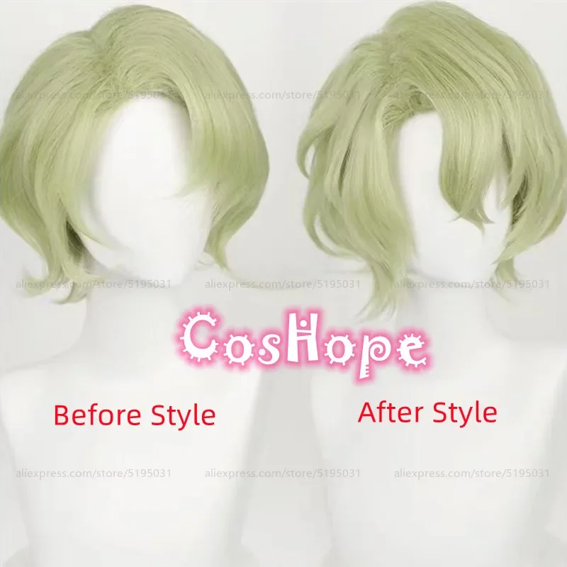 Hiyori Tomoe cosplay wig green wig cosplay anime jumpsuit heat resistant synthetic wigs