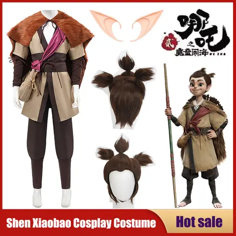 Nueva película Nezha's Demon Boy Cosplay Ne Zha 2 Shen Xiaobao disfraz de estilo antiguo Anime puesta en escena fiesta carnaval conjunto