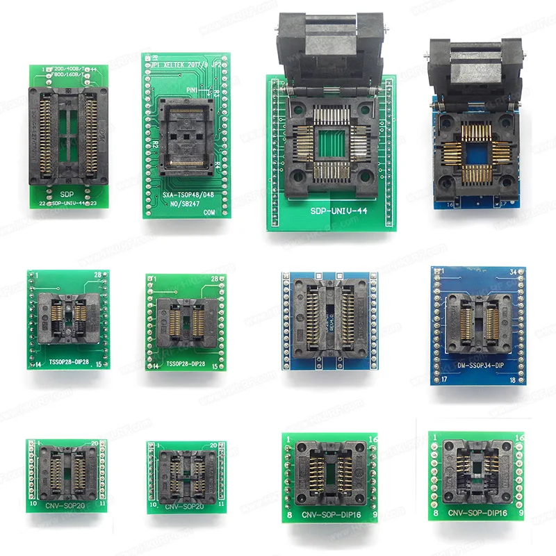 610P Universal Programmer XELTEK + 16 Adapter With  EDID Cable SOP8 Clip Auto Diagnostic Tools SuperPro USB Programmer