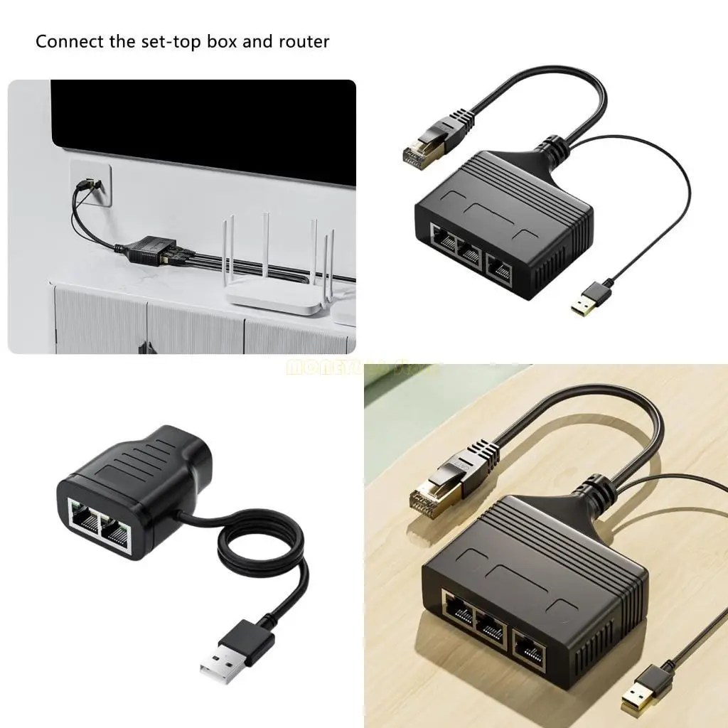 

F62C 100Mbps Ethernet Splitter for Reliable Internet Access Good Rigidity
