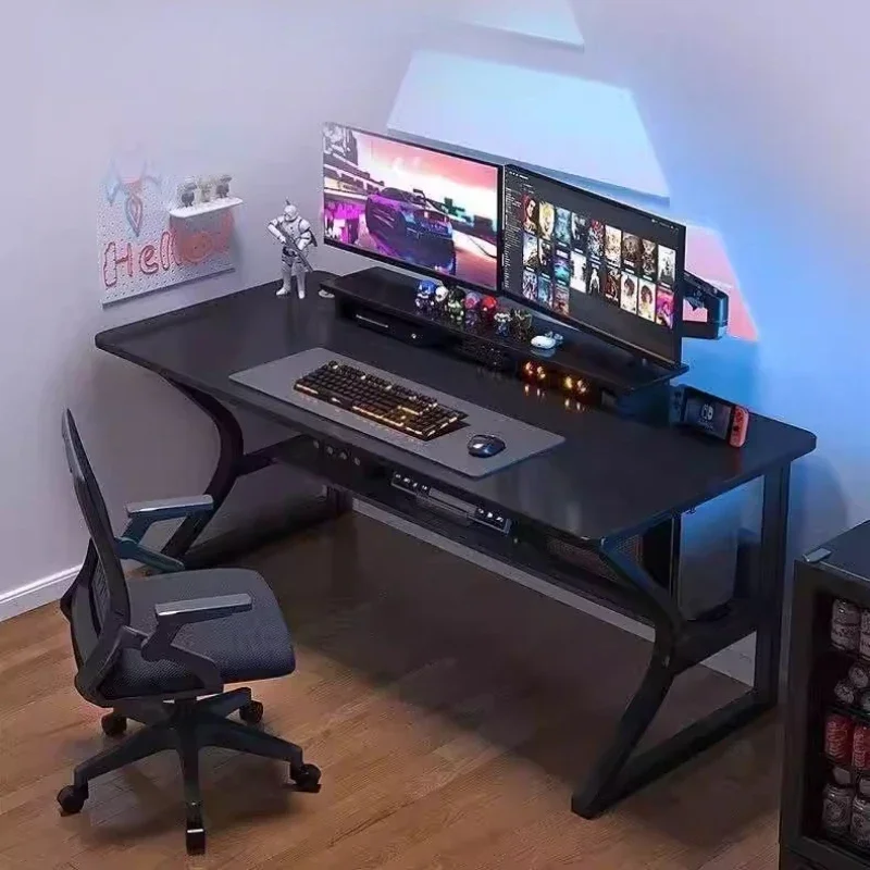 مكاتب كمبيوتر لوحدة التحكم البسيطة من Q، منظمات إعداد الجودة، مكاتب كمبيوتر إبداعية، أثاث Mesas أنيق باللون الأبيض #3