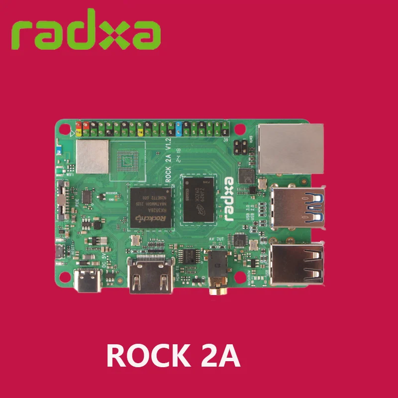 

Radxa ROCK 2A RK3528A Quad Core CPU Development Board Computer Supporting GPU and 4K