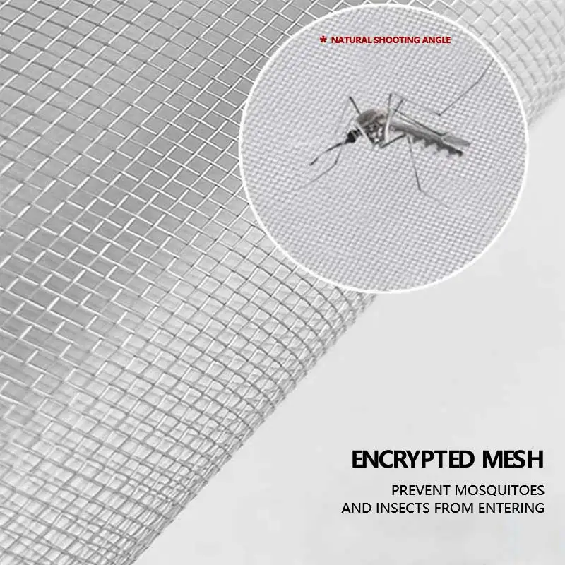 Customizable Curved Magnetic Dense Mosquito-Proof Mesh Door Curtain  Detachable Self-Adhesive Drill-Free for Home Bedroom