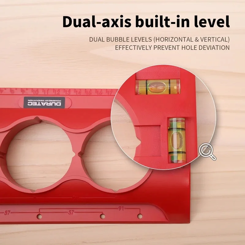 1Pcs DURATEC-518 Punching Locator Hole Fixing Clamp Balance Hole Locator Plastic Measuring Tool JJ5530