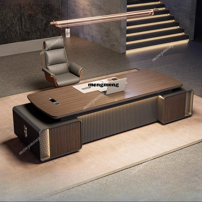 

Painted boss table, desk, light luxury, senior sense, chairperson, president's office, supervisor, manager table