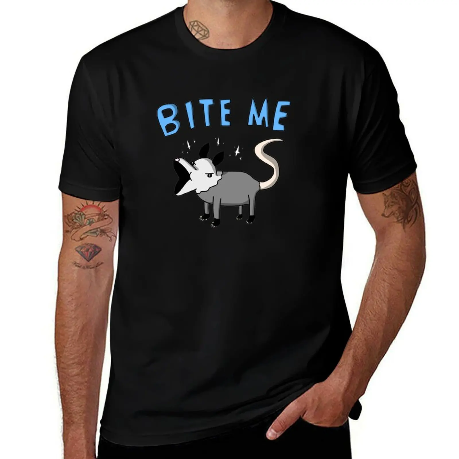 

Snek Bite cotton t Tiny Me t man cotton man T-Shirt Comics shirt Possum for tshirt shirts - 100%