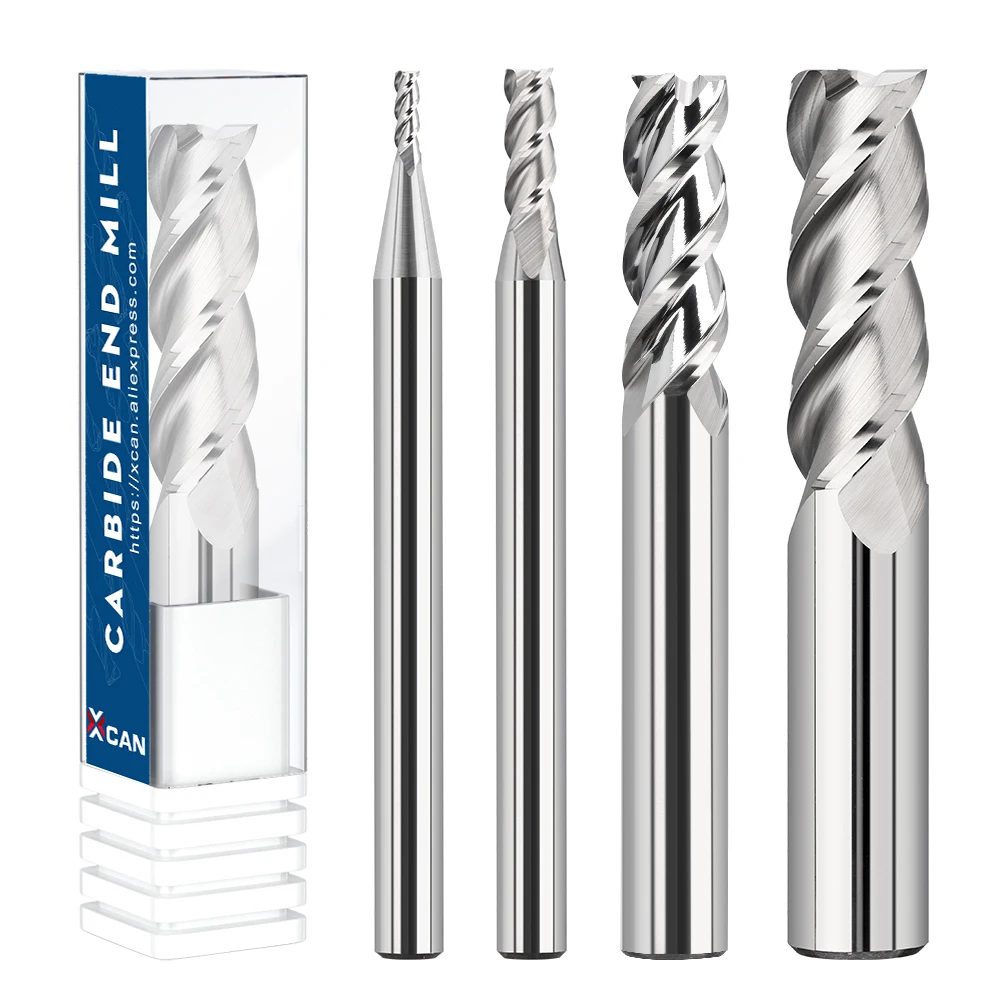 Imagem -06 - Cortador de Trituração de Xcan 112 mm Flauta Carboneto Fresa Cnc Máquina Roteador Bit para Fibra de Vidro de Alumínio Acrílico Madeira Cobre Plástico