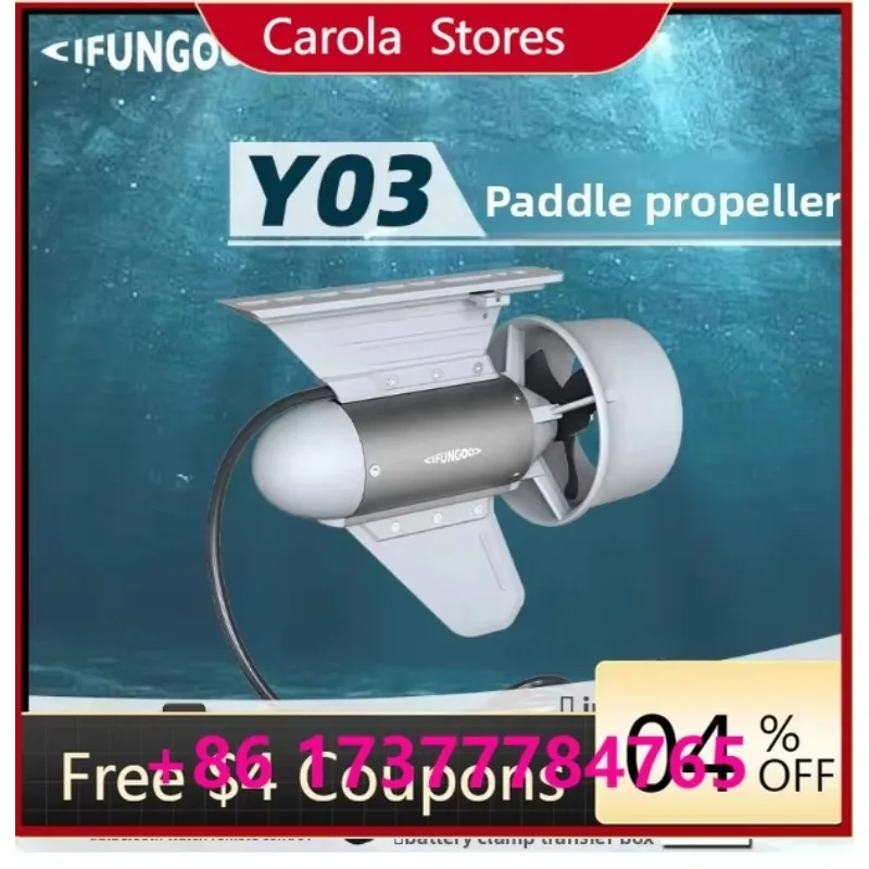 Sports High Quality IFungoo Y 03 Portable Outboard Motor with Carbon Fiber Hull for Inflatable Boat Ocean Use Men