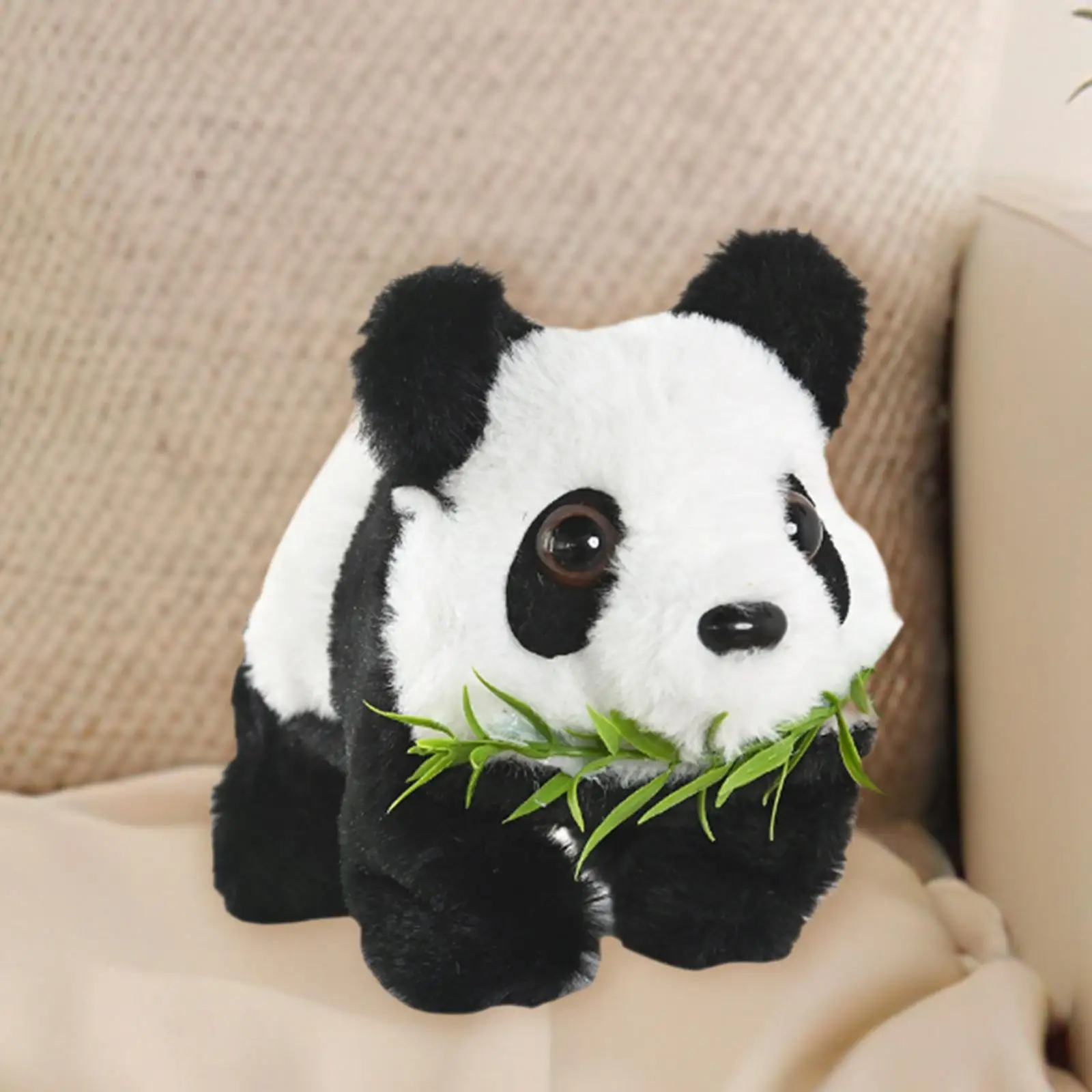 Electric Musical Panda Plush Toy Interactive Stuffed Animal Gift for Kids Home Play and Holiday Celebration