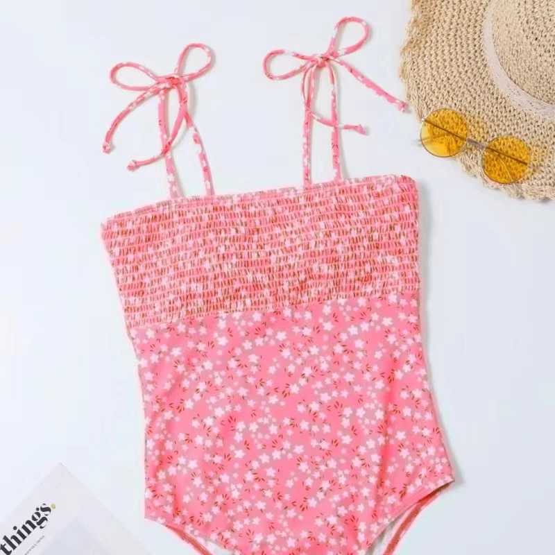 Maillot de bain une pièce pour femme, couleur unie, sexy, style piscine, à la mode, été