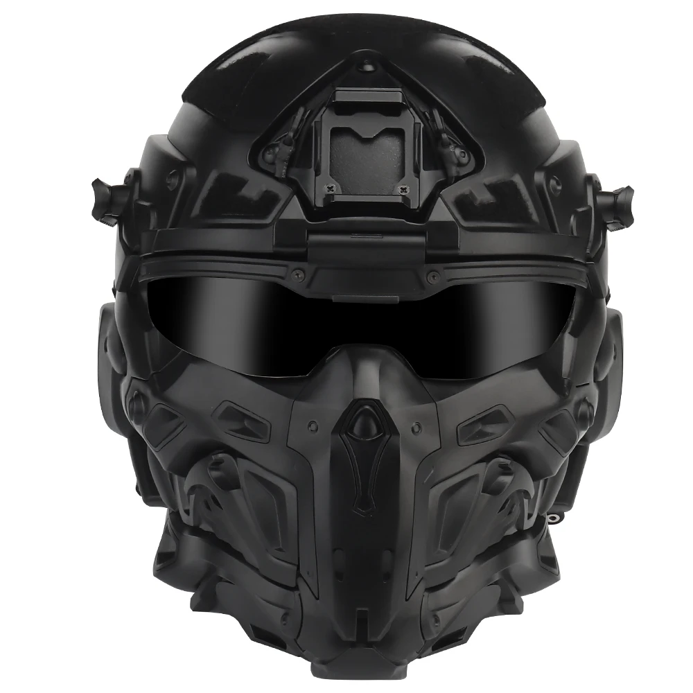 Casco de Asalto Táctico Máscara Modular Ventilador Antivaho Airsoft - imagen 3