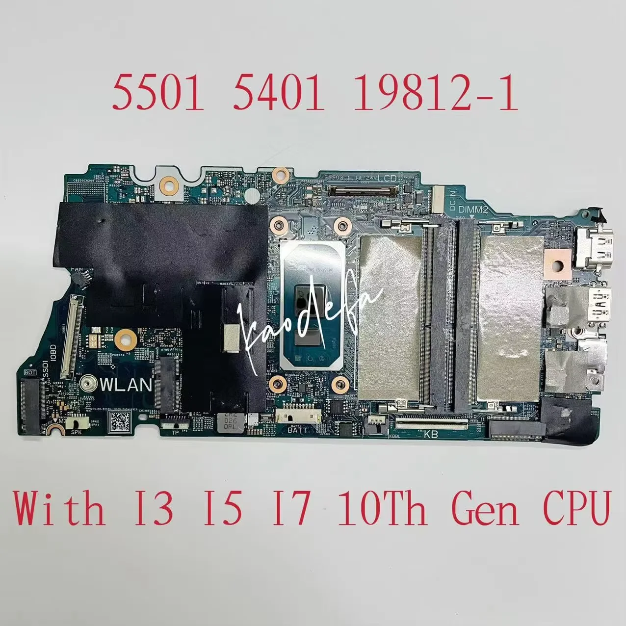 19812-1 for Dell Vostro 14 5401 Vostro 15 5501 Laptop Motherboard With I5 I7 10Th Gen CPU GPU 2G CN-08WK8R CN-0RHCDN CN-0C1C0Y