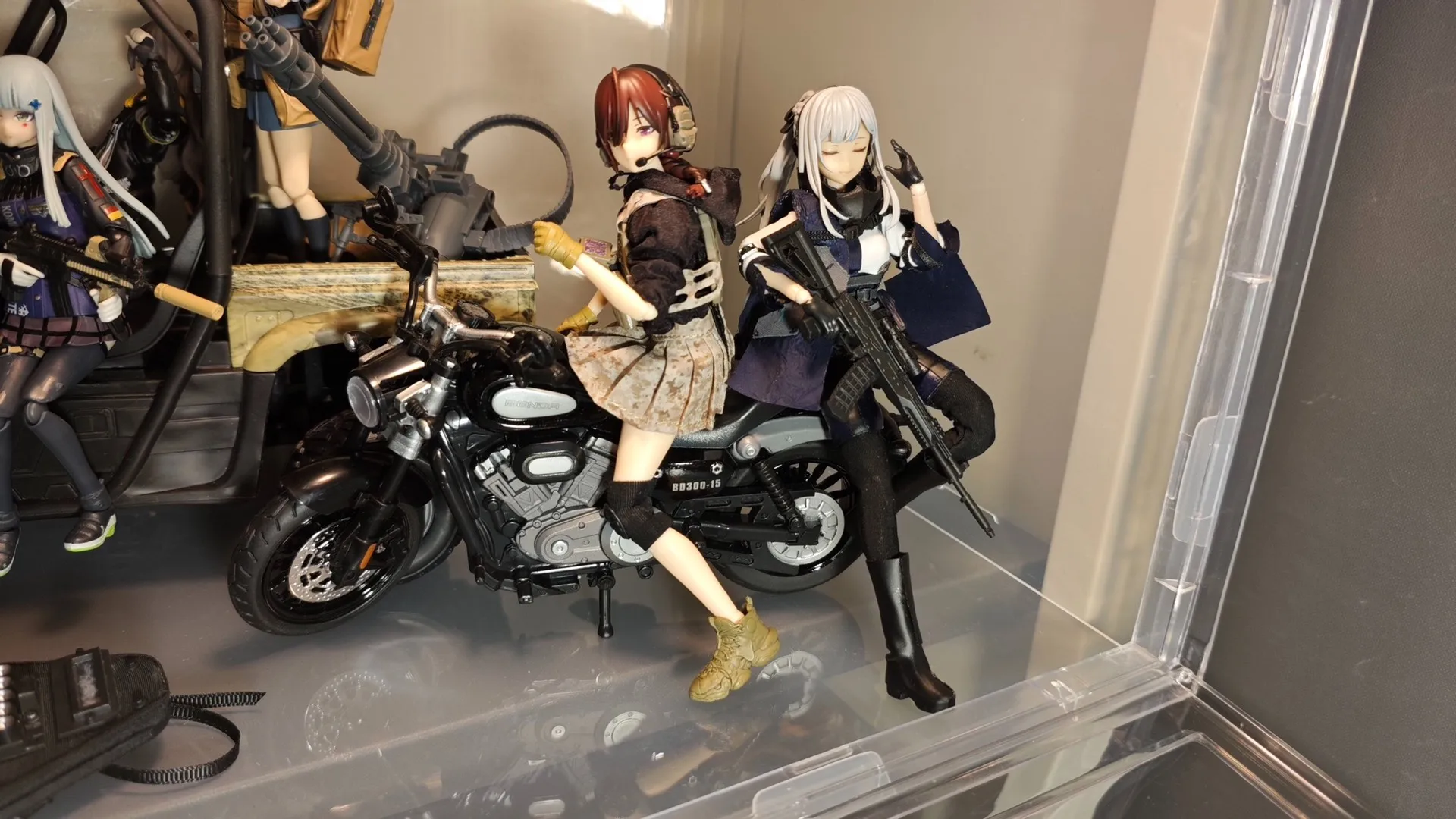 اليدوية 1/12 مقياس فتاة المواجهة AK12 تصفيفة الشعر ثلاثية الأبعاد المطبوعة تعديل أجزاء ل 6in البدلة المتنقلة فتاة عمل نموذج لجسم #6