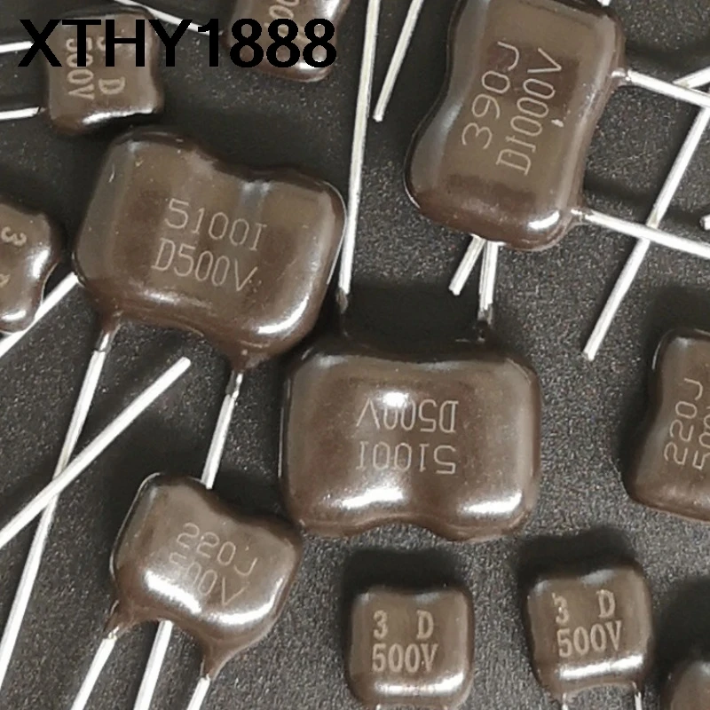2PCS ElecFish Silver Mica Capacitor 500V 1PF to 7500PF Audio Fever Brown Classic CMDM2H Series