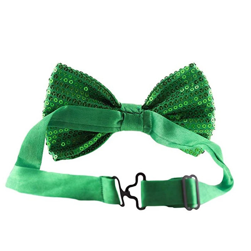 Shiny Bow Tie Women Men Neckties Festival Dance Show Christmas Sequins Tie Child Student Bowknot Colorful Party Accessories