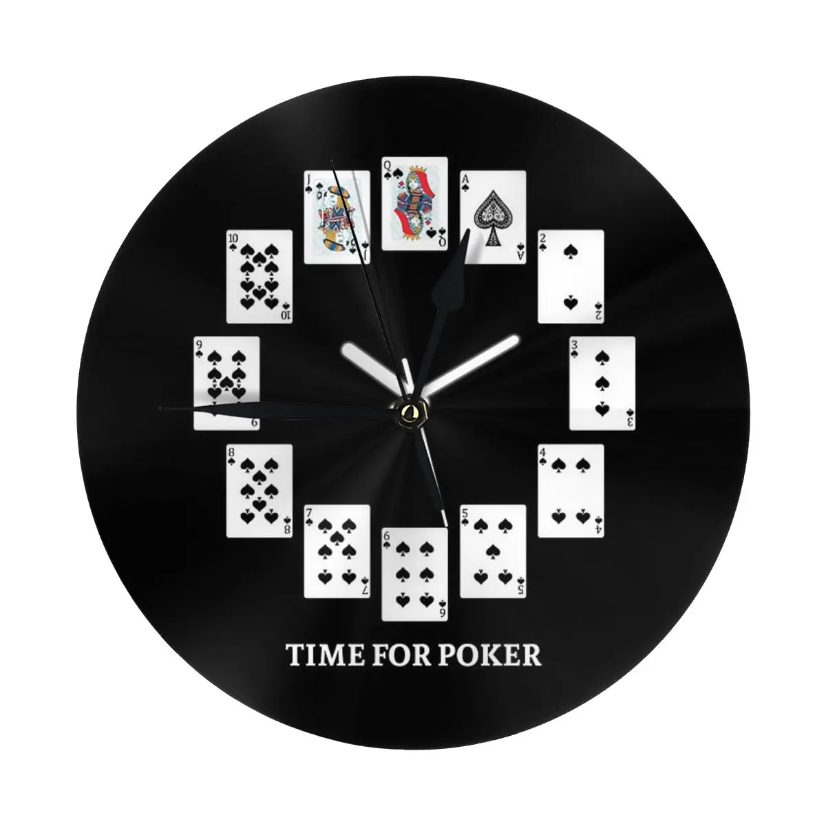 ポーカーの時間壁時計部屋の装飾時計コーナー時計壁