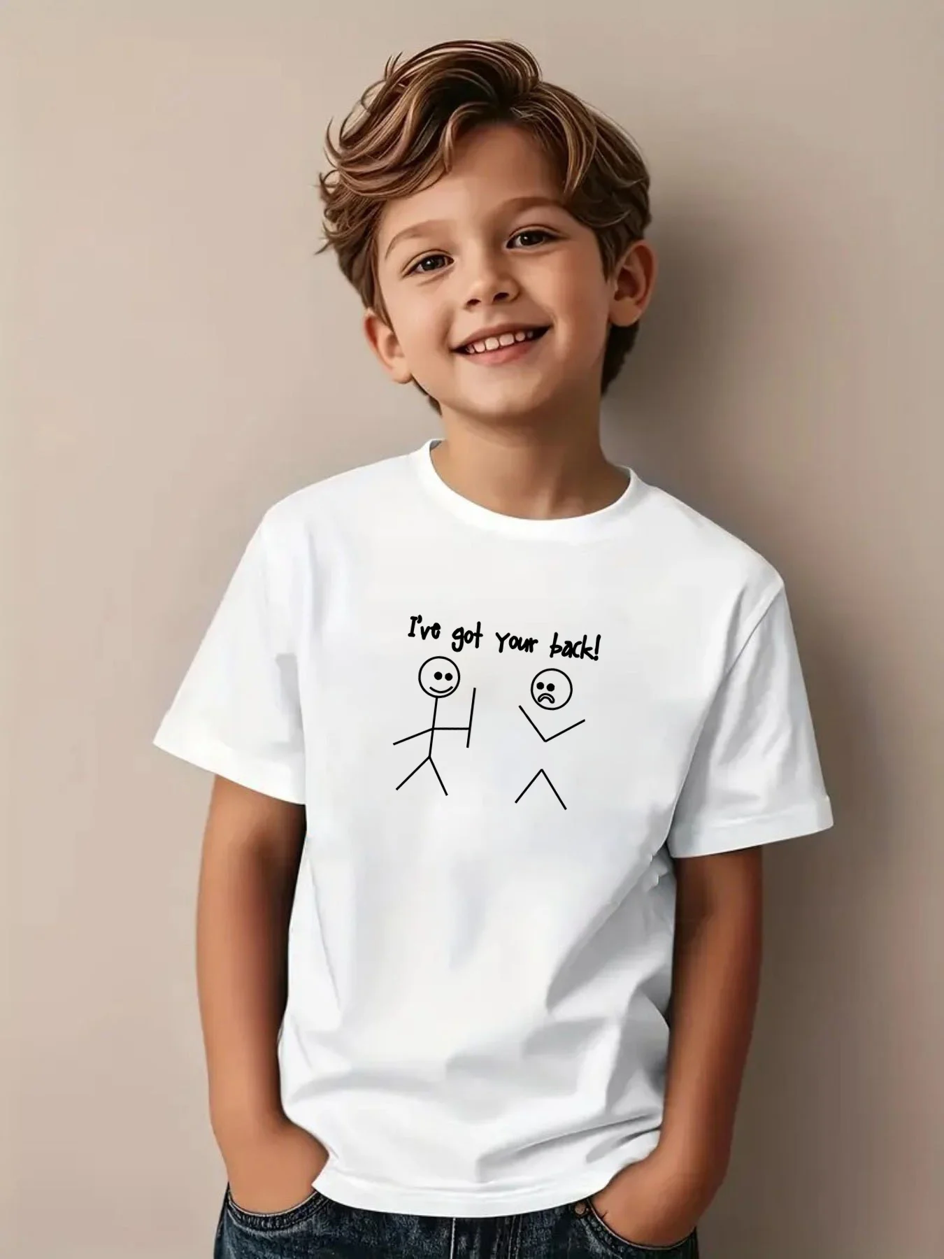 ICH HABE IHR RÜCK! Neue Kinder Kleidung Grafik Sommer T-Shirt Jungen Und Mädchen Mode Tops Teen Jungen Lose Kurzarm T