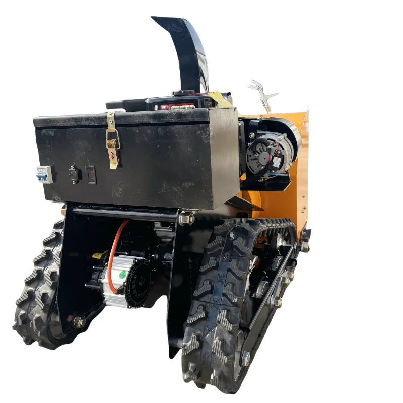 

High Efficiency Automatic Small Snow Plow Home Road Remote Control Snow Plow Robot Climbing 45° Snow Thrower Machine
