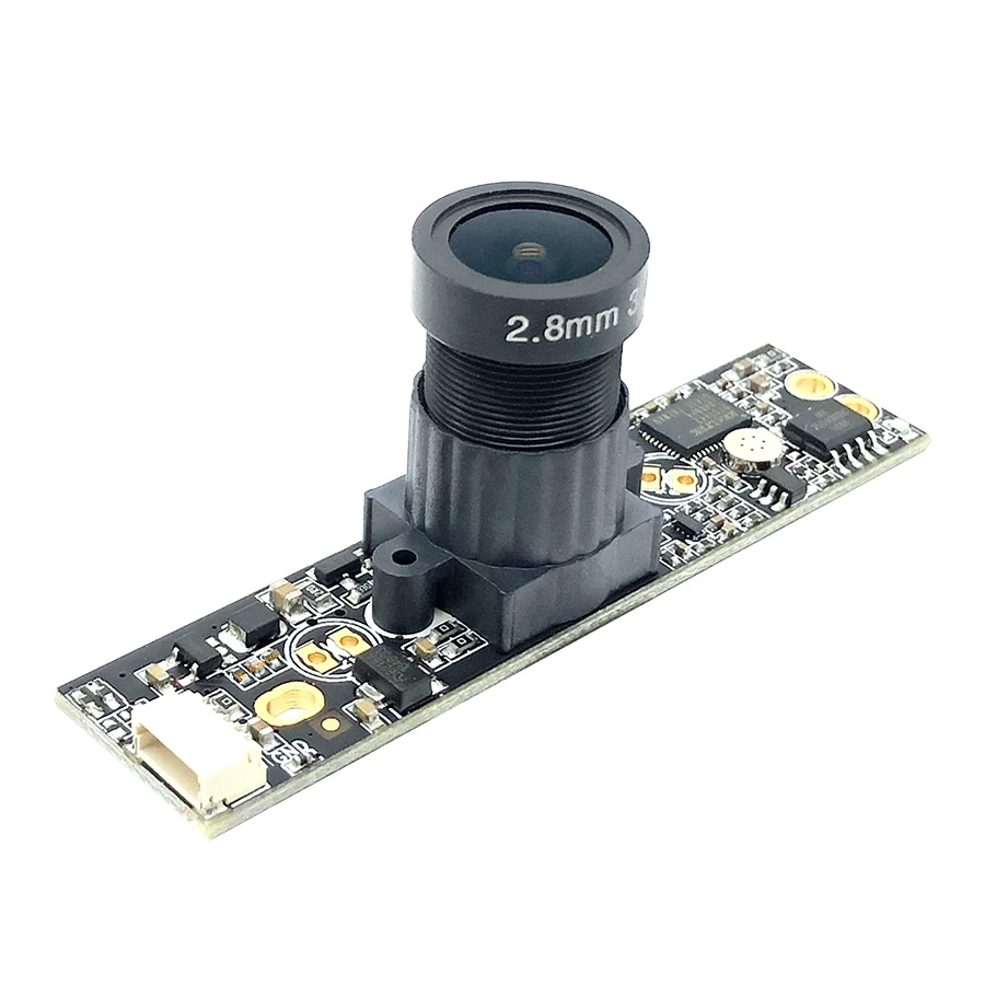 플러그 앤 플레이 산업용 감시 비왜곡 WDR 2MP 풀 HD 1080P 웹캠 OTG UVC 30FPS USB 카메라 모듈 (마이크 내장)