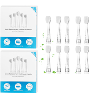 10 Pcs children Toothbrush Replacement Heads Compatible with Seago SG513/SG977/SGEK6 Kids Electric Toothbrush Gentle Clean Teeth