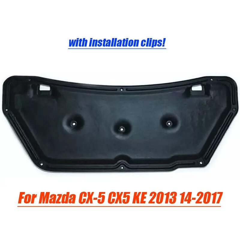 

Капот автомобиля, изоляция двигателя, хлопок, черный для Mazda CX-5 CX5 KE 2013 14-2017